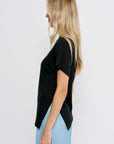 Luster Drape Knit, Black