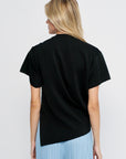 Luster Drape Knit, Black