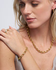 Moa Bracelet - XL, Yellow Gold