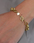 Moa Bracelet - XL, Yellow Gold