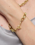 Moa Bracelet - XL, Yellow Gold