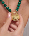 Wild Flower Pod Pendant, Yellow Gold