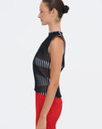 Stripe Plating Knit, Black