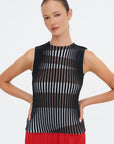 Stripe Plating Knit, Black