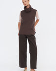 Sleeveless Top, Chocolate