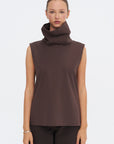 Sleeveless Top, Chocolate