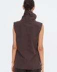 Sleeveless Top, Chocolate