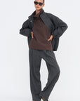 Trouser Pants, Black Chine