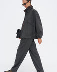 Trouser Pants, Black Chine