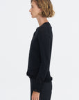 Ruffle Cardigan, Black