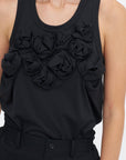 Rosette Tank, Black