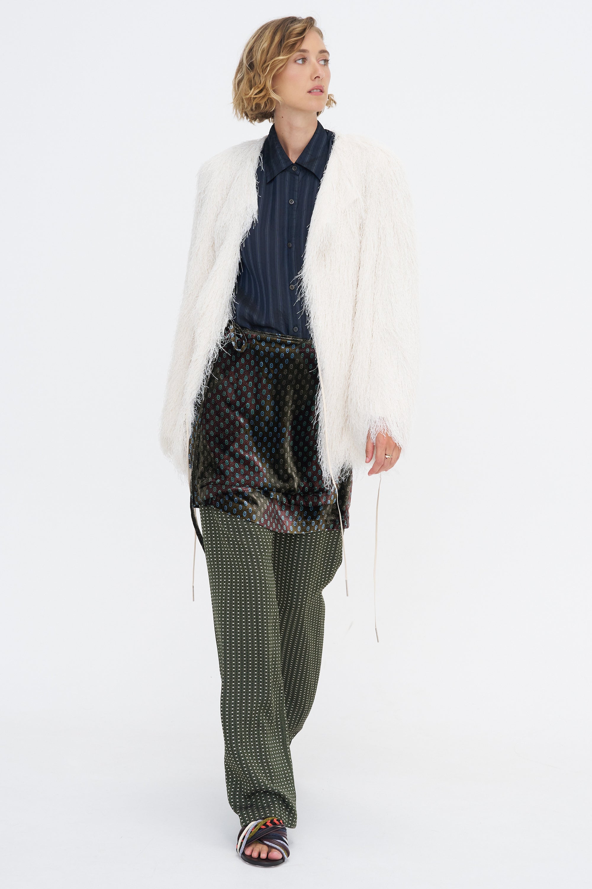 Wrap Skirt-Pant, Khaki