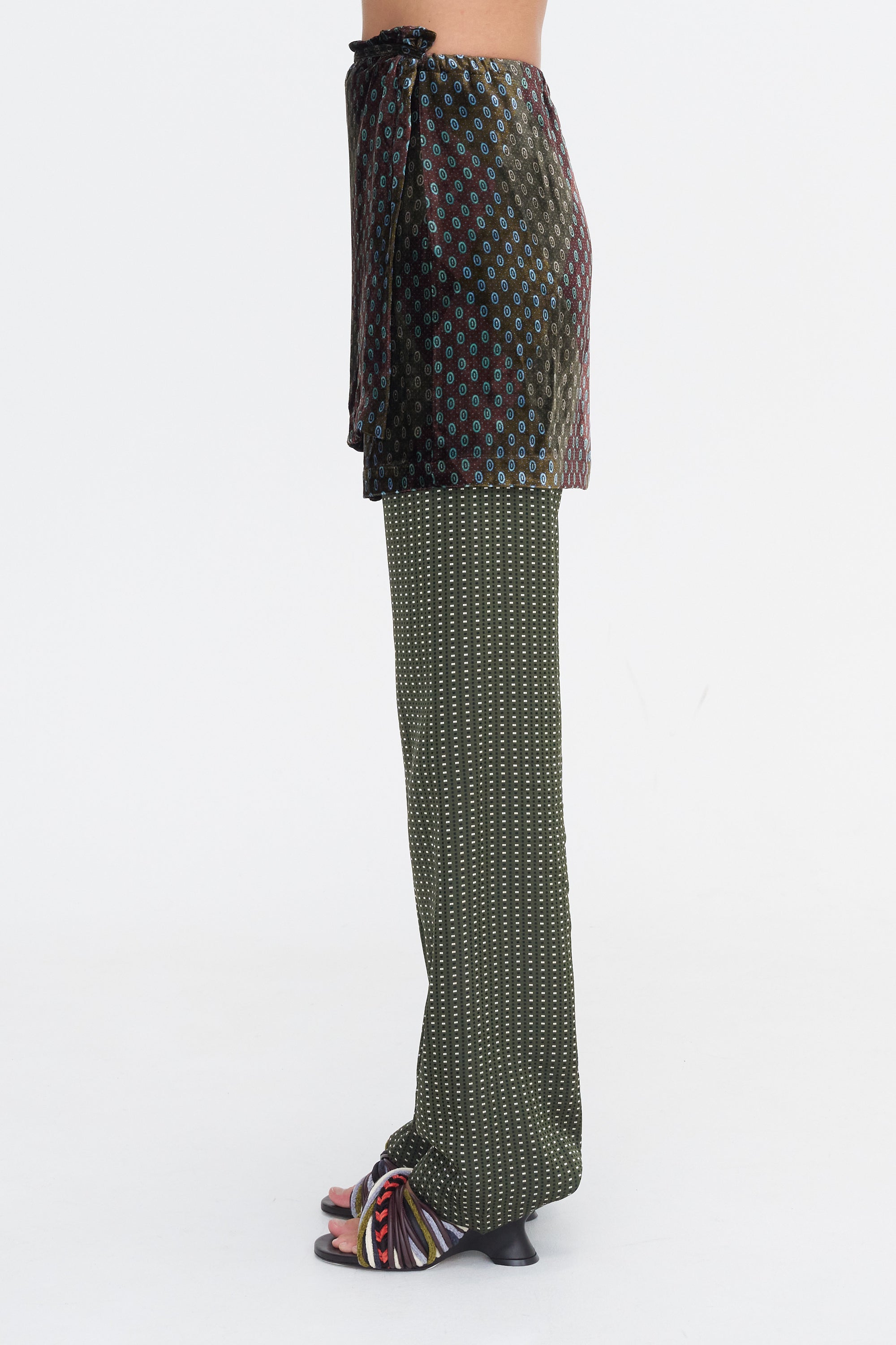 Wrap Skirt-Pant, Khaki