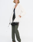 Brush Fringe Jacket, White