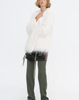 Brush Fringe Jacket, White