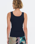 Ribbed Tank Top, Navy