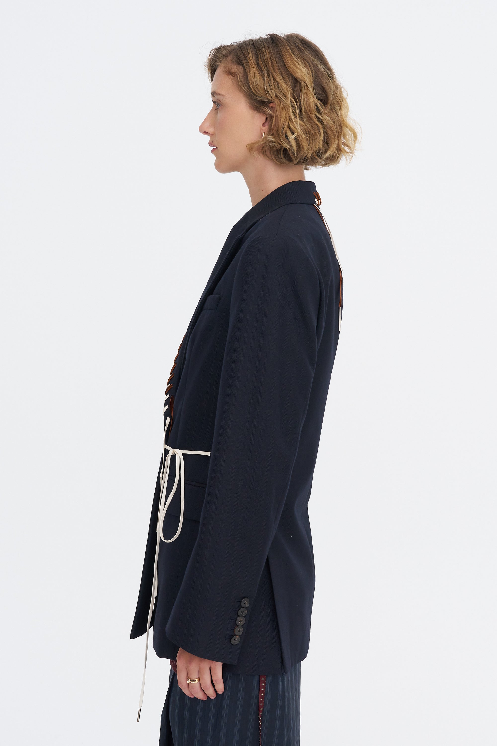 Whip Stitch Jacket, Navy