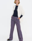 Printed Trouser, Blue