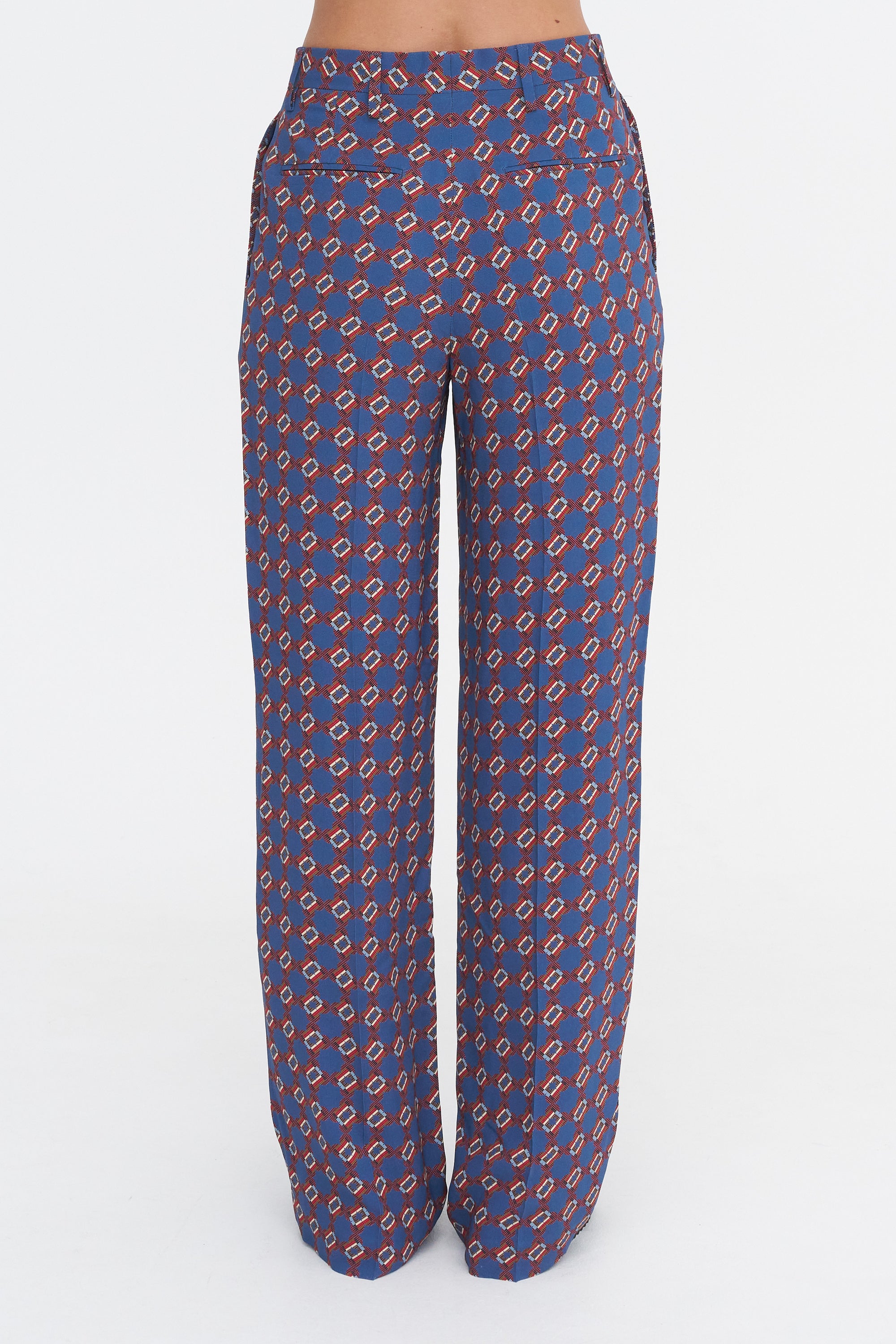 Printed Trouser, Blue