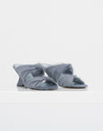 Open Toe Pumps, Pale Blue