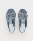 Open Toe Pumps, Pale Blue