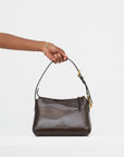 Leather Bag, Dark Grey