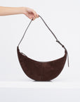 Slide Bag Soft Suede, Chocolate
