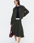 Ella Goat Suede, Dark Green