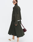 Ella Goat Suede, Dark Green