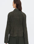 Ella Goat Suede, Dark Green