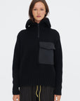 Aspen Tricot Sweater, Black