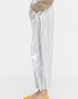 Metallic Nylon Winslow Pant - Short, Silver