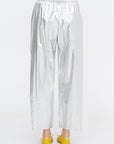 Metallic Nylon Winslow Pant - Short, Silver