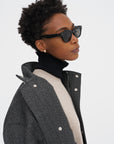 Dickey Knit Turtleneck, Black