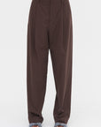 Pleated Front Pant, Chocolate