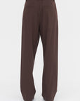 Pleated Front Pant, Chocolate