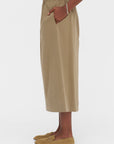 Straight Skirt, Beige