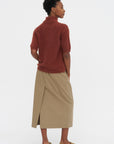 Straight Skirt, Beige