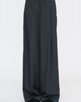 Wide Leg Trouser, Dark Green