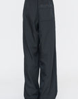 Wide Leg Trouser, Dark Green