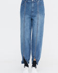 Zippered Denim Jogger - Regular, Classic Blue