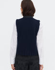Tricot Vest, Navy