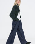 Denim Wide Leg, Indigo