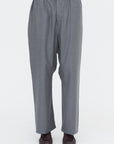 Pinot Wo110 - Superfine Wool Trousers, Mid Grey Melange