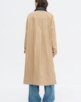 A-line Swing Coat, Khaki