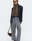 Pinot Wo110 - Superfine Wool Trousers, Mid Grey Melange