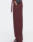 Jacquard Wide Legs, Burgundy