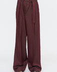 Jacquard Wide Legs, Burgundy