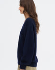 Mann Ycash - 3 Ply Cashmere V-Neck, Midnight