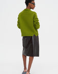 Varnished Wool Skirt, Testa Di Moro